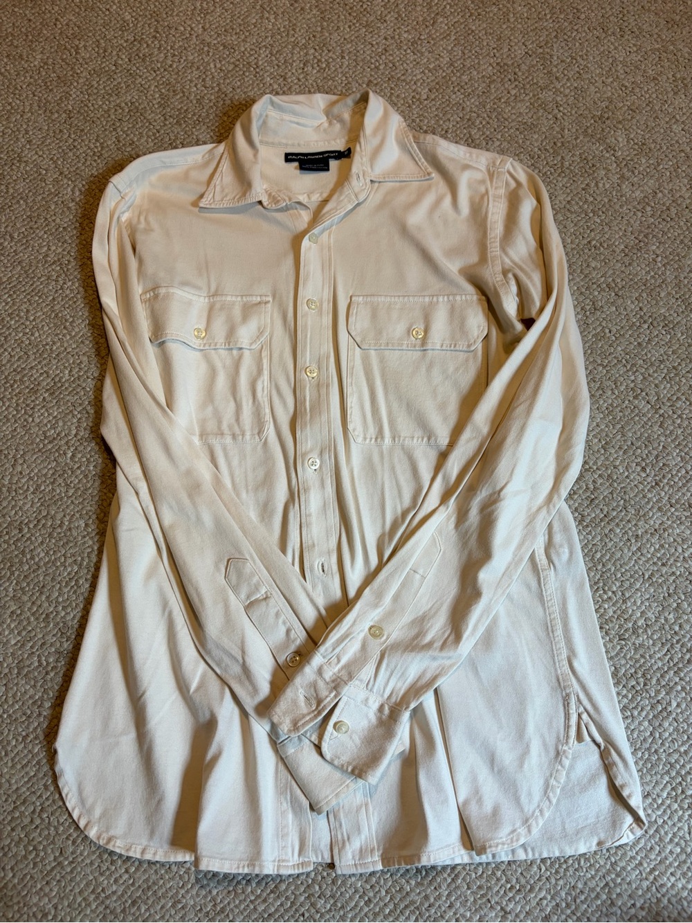 Ralph Lauren Sport Women’s Cream Button-Down Shirt